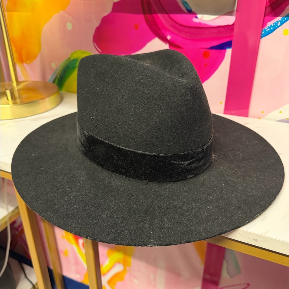 Lack Of Color Black Wide-Brim Fedora